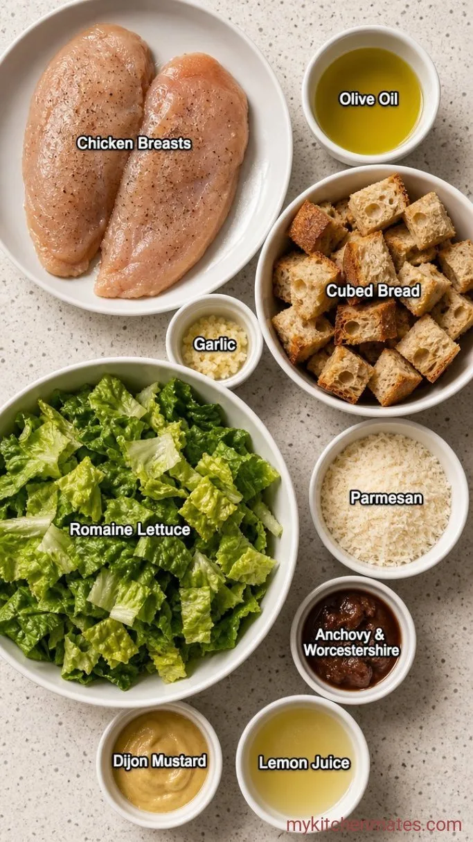 30-Minute Chicken Caesar Salad Ingredients