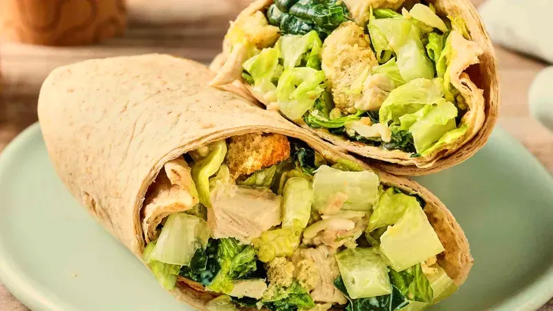 Chicken Caesar Salad Wraps Food photo of Chicken Caesar Salad Wraps