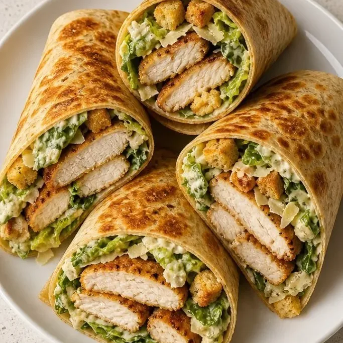 15-Minute Chicken Caesar Wraps Chicken Caesar Wrap