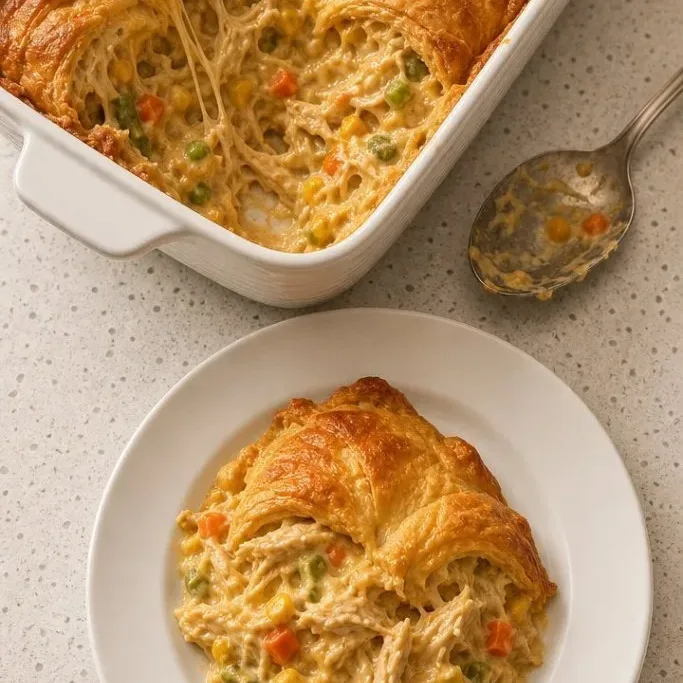Easy Cheesy Chicken Crescent Roll Casserole Chicken Crescent Roll Casserole