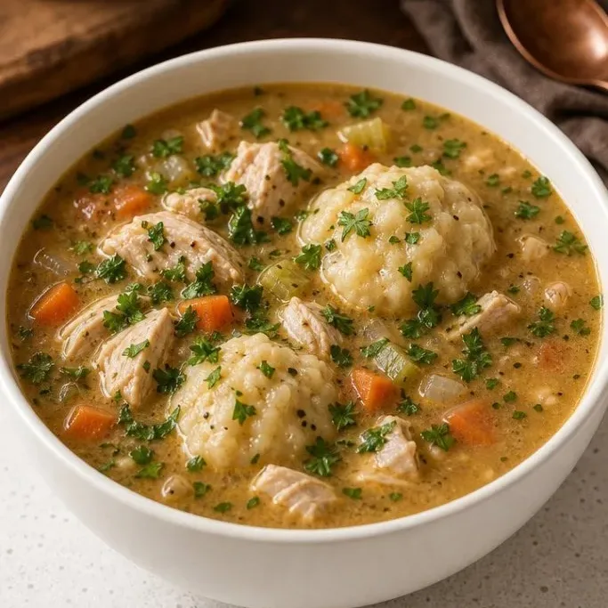 Quick Chicken Dumpling Soup with Fluffy Drop Dumplings Chicken Dumpling Soup