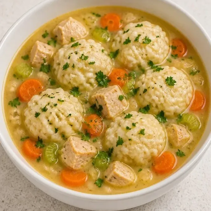 Stovetop Chicken and Dumplings Soup chicken dumplings soup