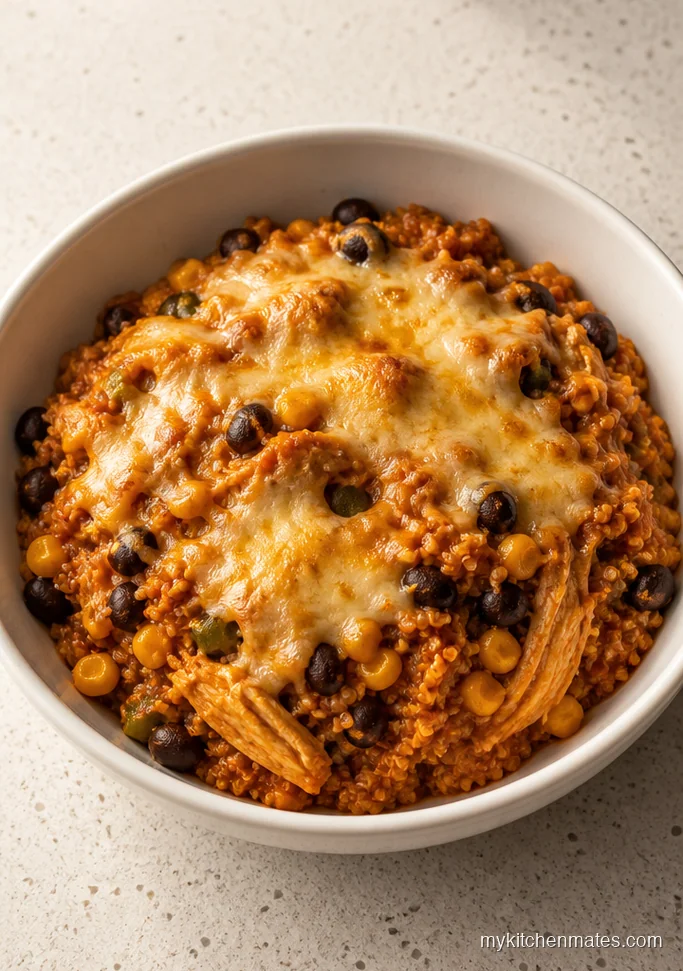 Chicken Enchilada Quinoa Bake