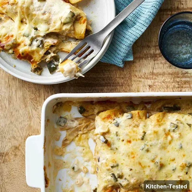 Chicken Enchiladas with White Sauce chicken enchiladas with white sauce
