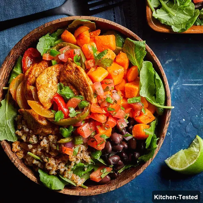 Chicken Fajita Bowls chicken fajita bowls