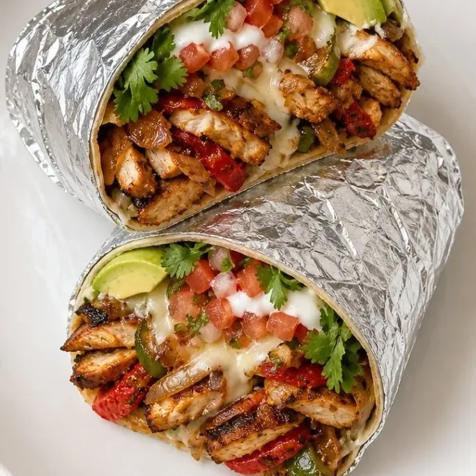 30-Minute Chicken Fajita Burrito Chicken Fajita Burrito