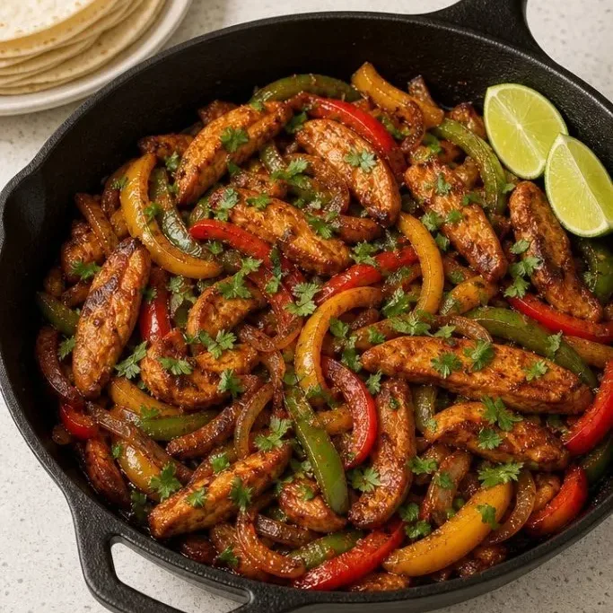 Quick One-Skillet Chicken Fajitas for Busy Weeknights Chicken Fajitas Skillet