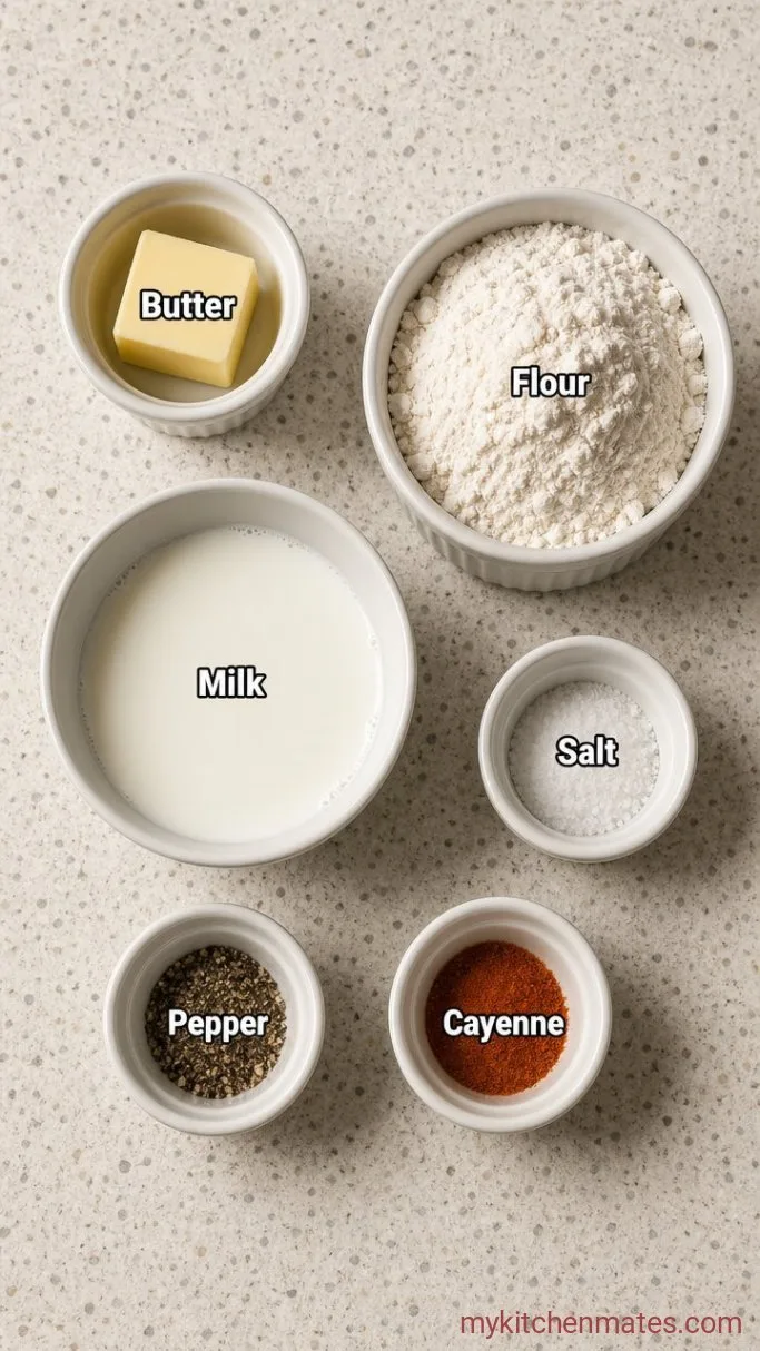 15-Minute Chicken Fried Steak Gravy Ingredients