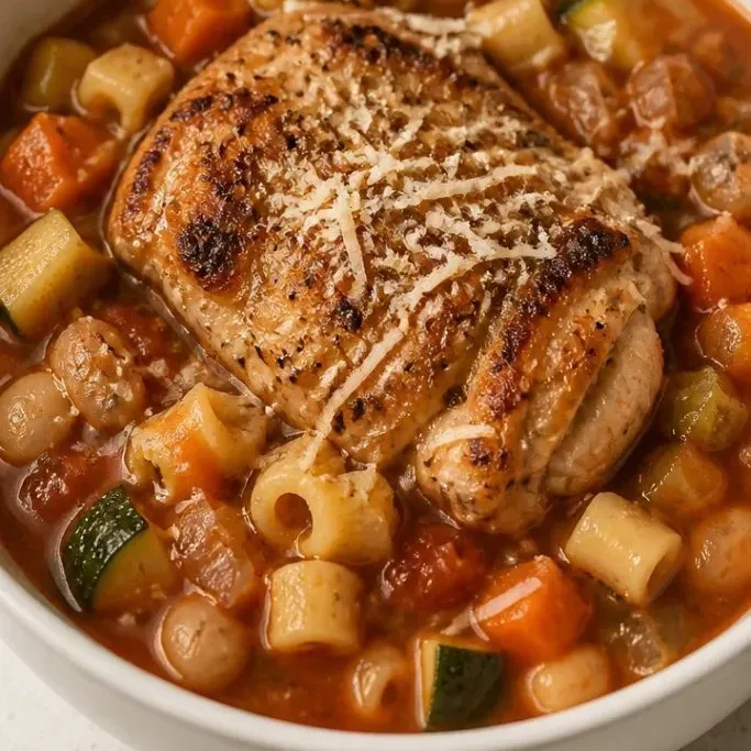 30-Minute Chicken Minestrone Soup Chicken Minestrone Soup