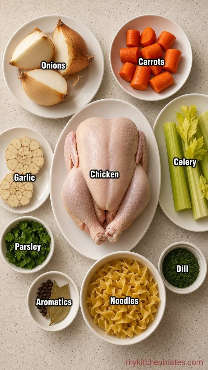 Homemade Chicken Noodle Soup Ingredients