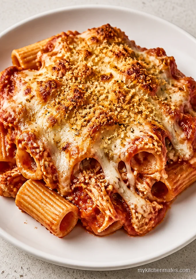 Chicken Parmesan Pasta Bake