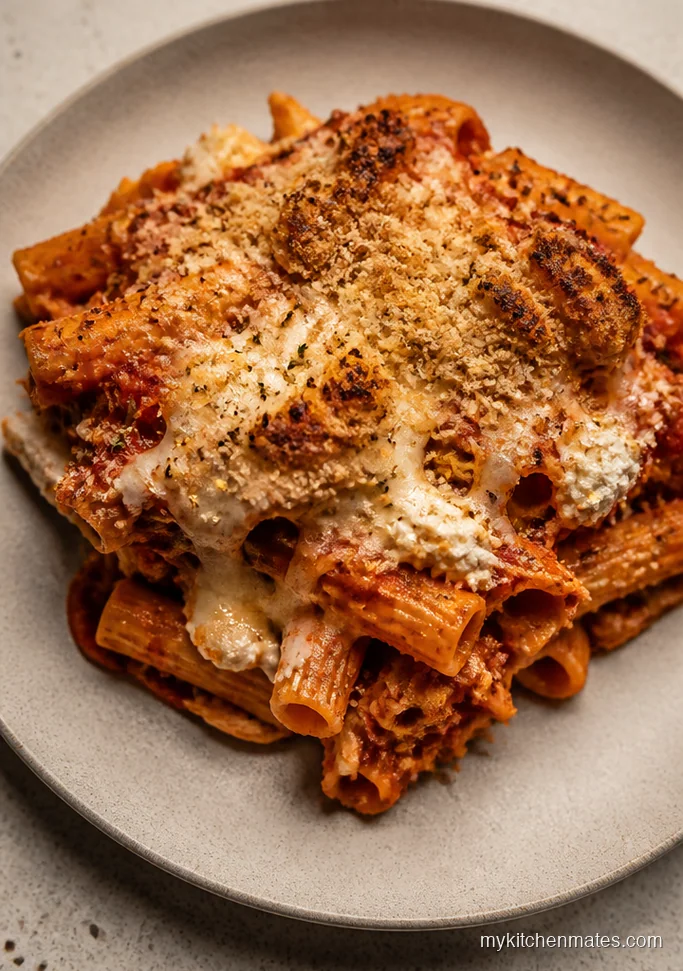 Chicken Parmesan Pasta Casserole