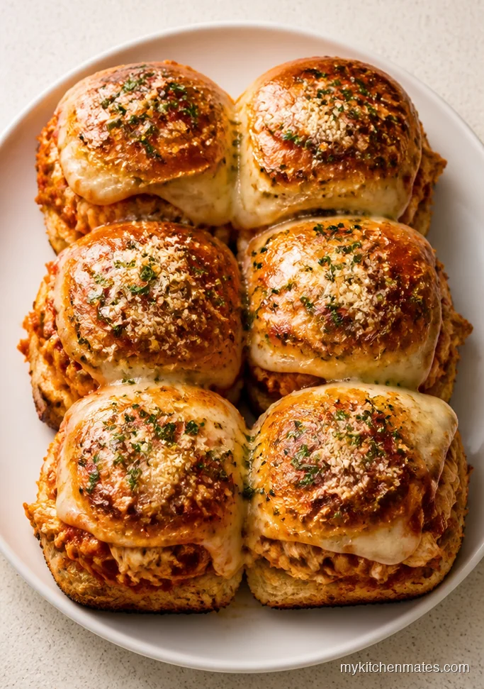 11 Crockpot Chicken Sandwich Recipes for Easy Weeknight Wins Chicken Parmesan Sliders