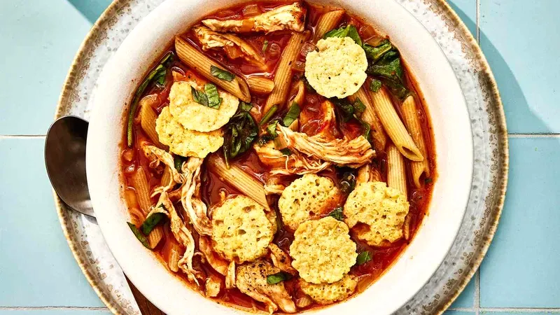 Chicken Parmesan Soup Food photo of Chicken Parmesan Soup