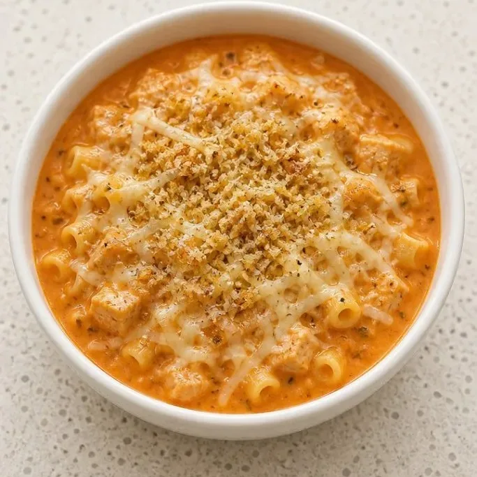 30-Minute Creamy Chicken Parmesan Soup chicken parmesan soup_featured_6as