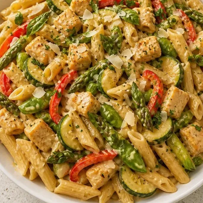 chicken pasta primavera