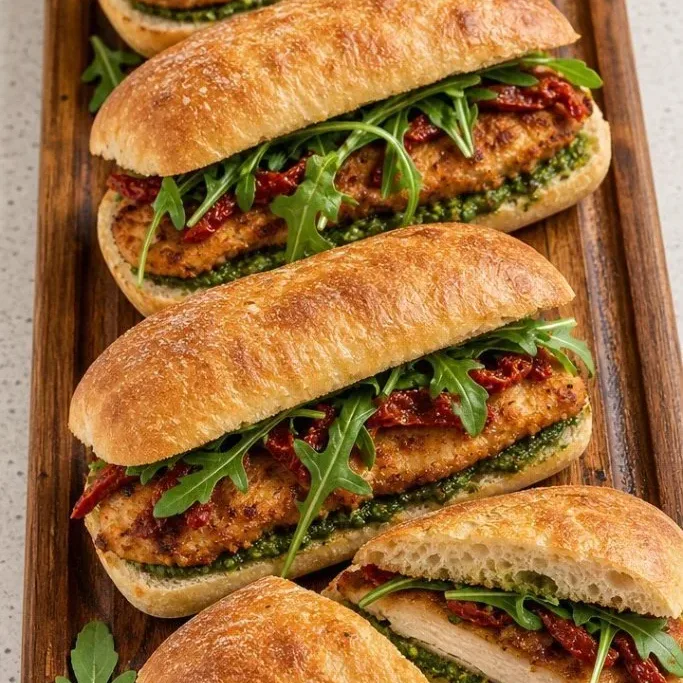 15-Minute Chicken Pesto Sandwich Chicken Pesto Sandwich