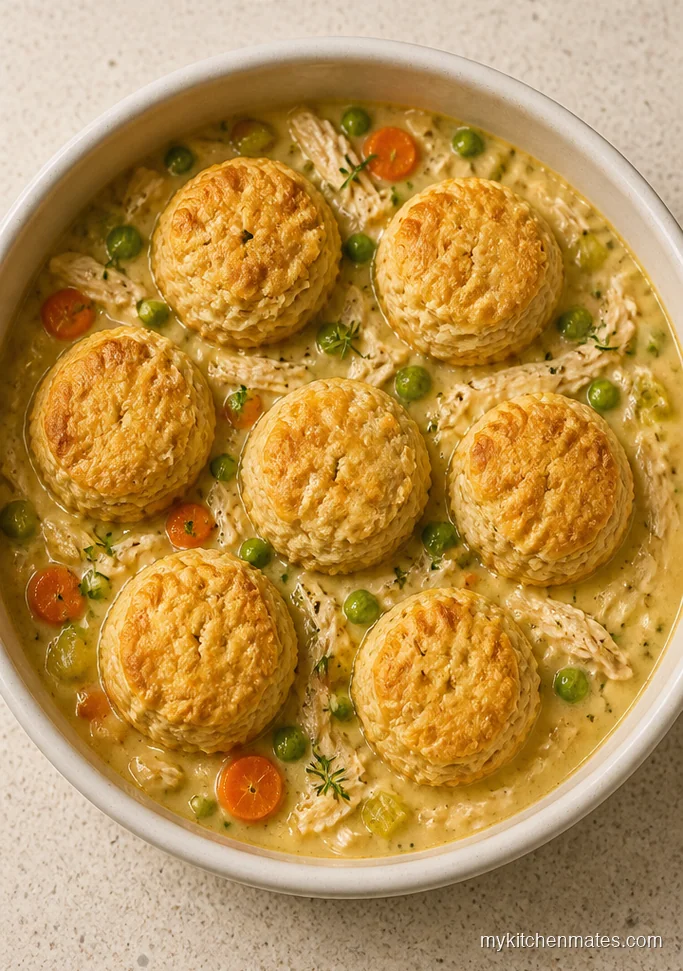 13 Fall Casserole Recipes That Make Dinner Feel Like Sunday Chicken Pot Pie Casserole with Biscuits