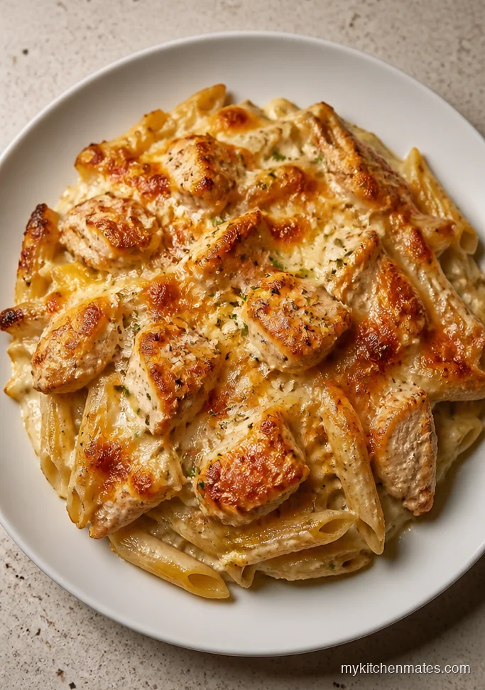 Chicken Ranch Pasta Bake