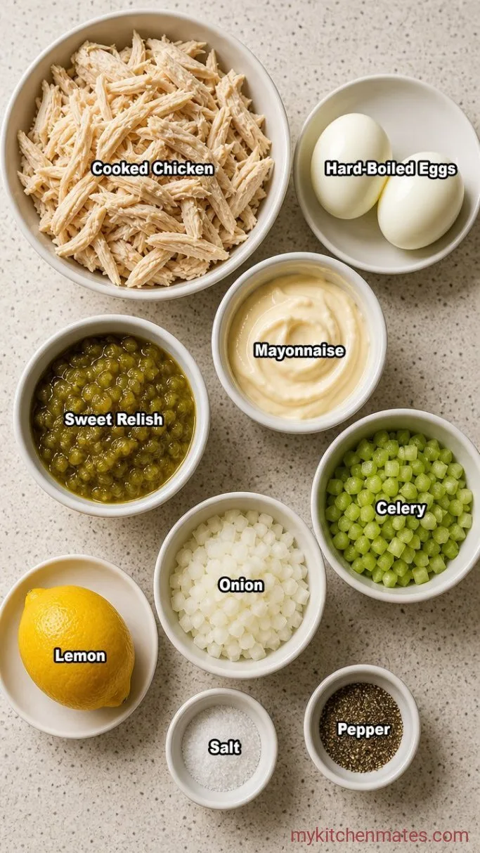 Creamy Chicken Salad Chick Copycat (Just Like Classic Carol) Ingredients
