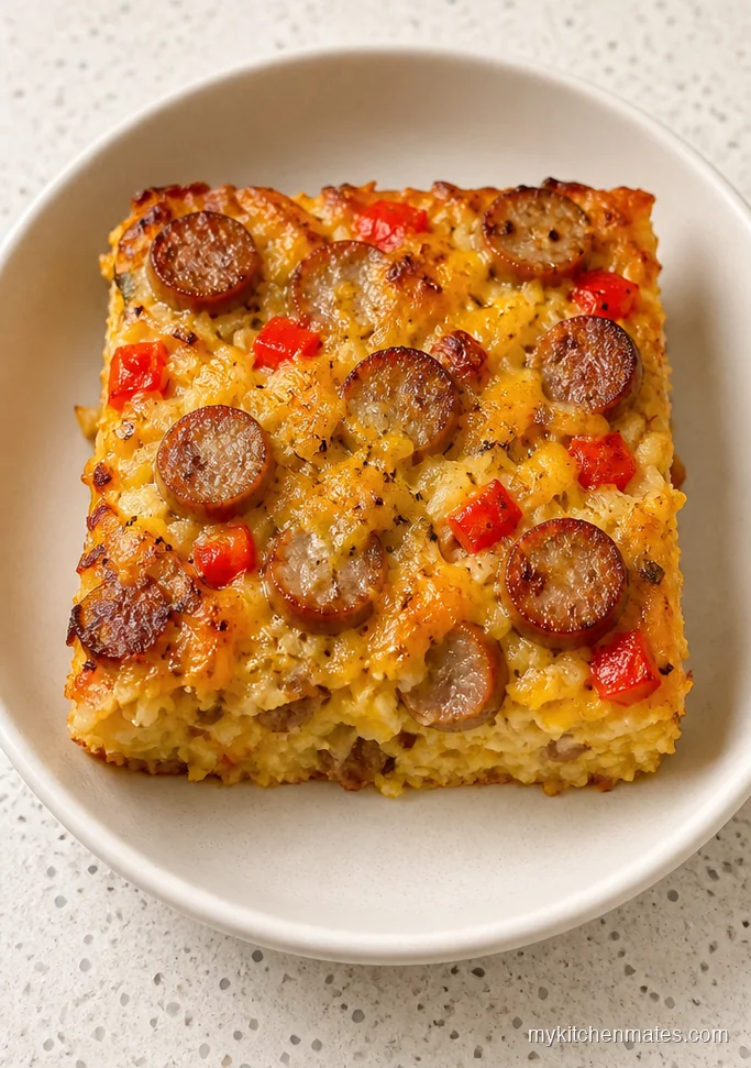 Chicken Sausage Breakfast Hash Brown Casserole