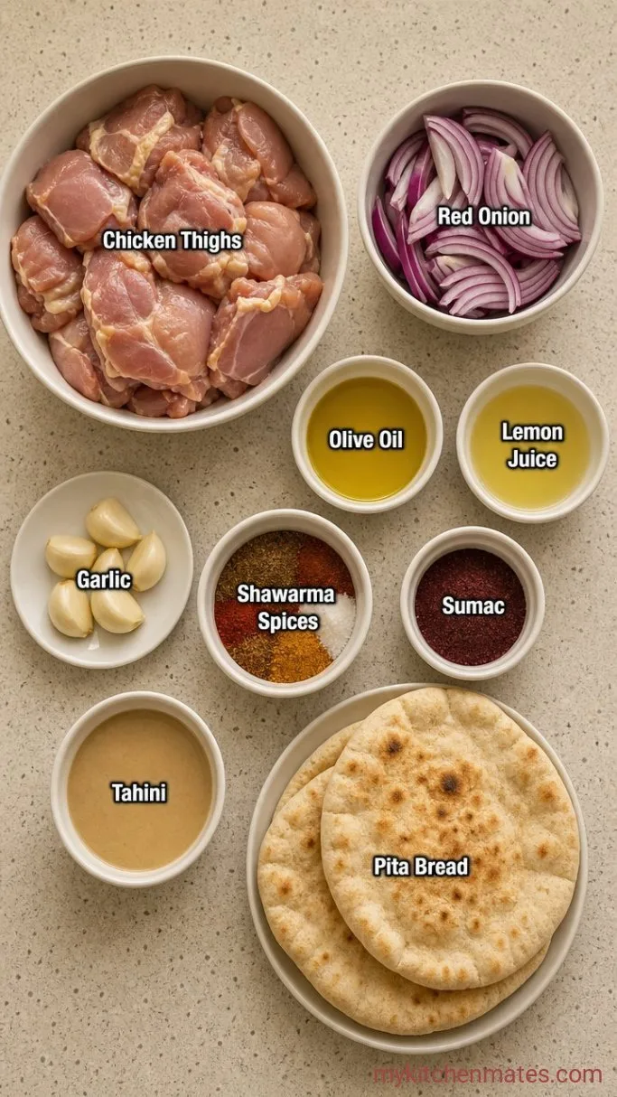 Sheet Pan Chicken Shawarma: Juicy, Spiced & Ready in 30 Minutes Ingredients