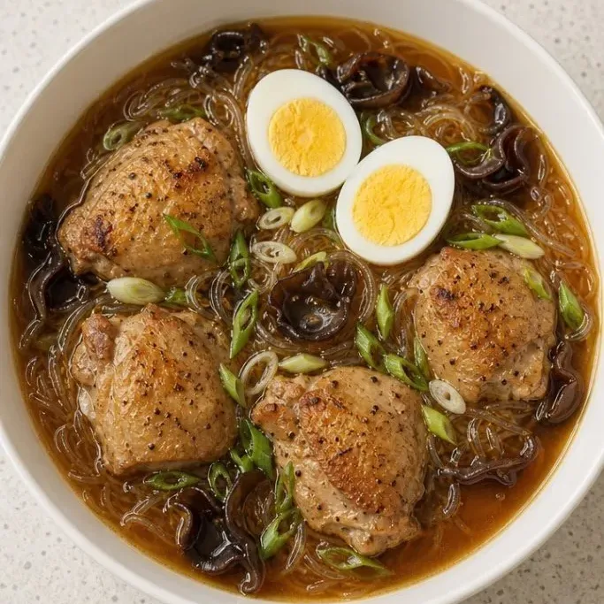 45-Minute Chicken Sotanghon Soup (Filipino Noodle Soup) Chicken Sotanghon Soup
