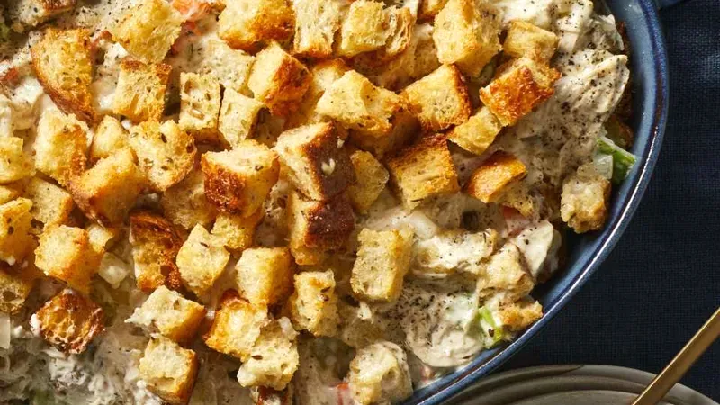 Chicken & Stuffing Casserole Food photo of Chicken & Stuffing Casserole