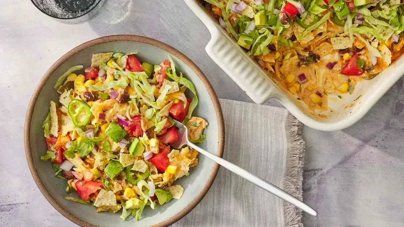 Chicken Taco Casserole Food photo of Chicken Taco Casserole