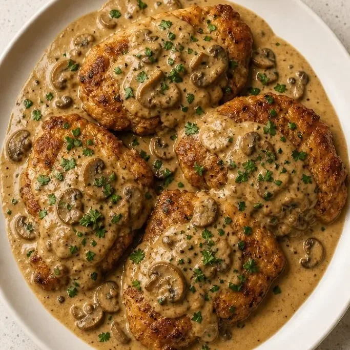 One-Pan Creamy Chicken Thighs with Mushrooms Chicken Thigh Mushroom Recipes