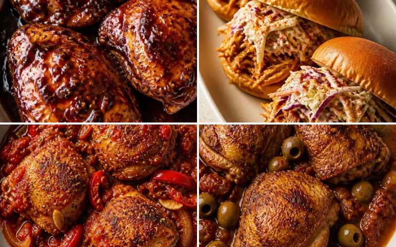 12 Crockpot Chicken Thigh Recipes for Bold Weeknight Flavor 12 Crockpot Chicken Thigh Recipes for Bold Weeknight Flavor