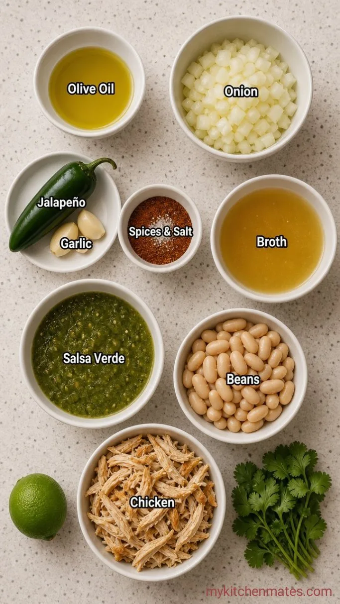 30-Minute Chicken Verde Soup Ingredients