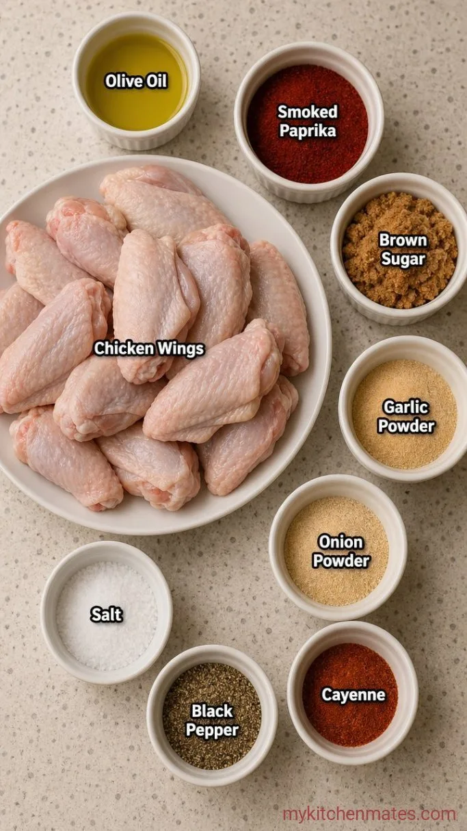 Smoky-Sweet Chicken Wing Seasoning Ingredients