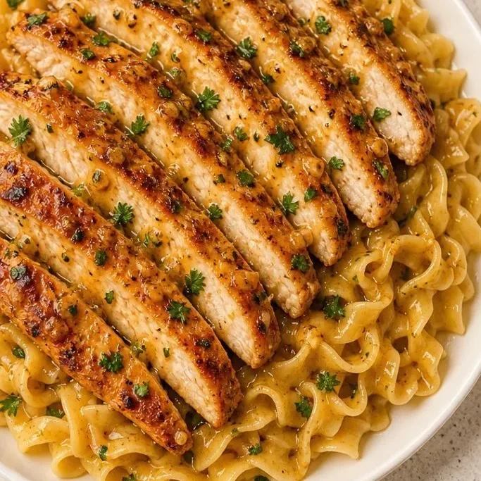 Quick Chicken with Buttered Noodles Chicken with Buttered Noodles