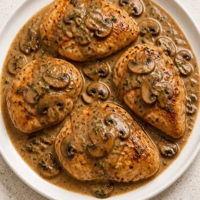 chicken with mushroom sauce