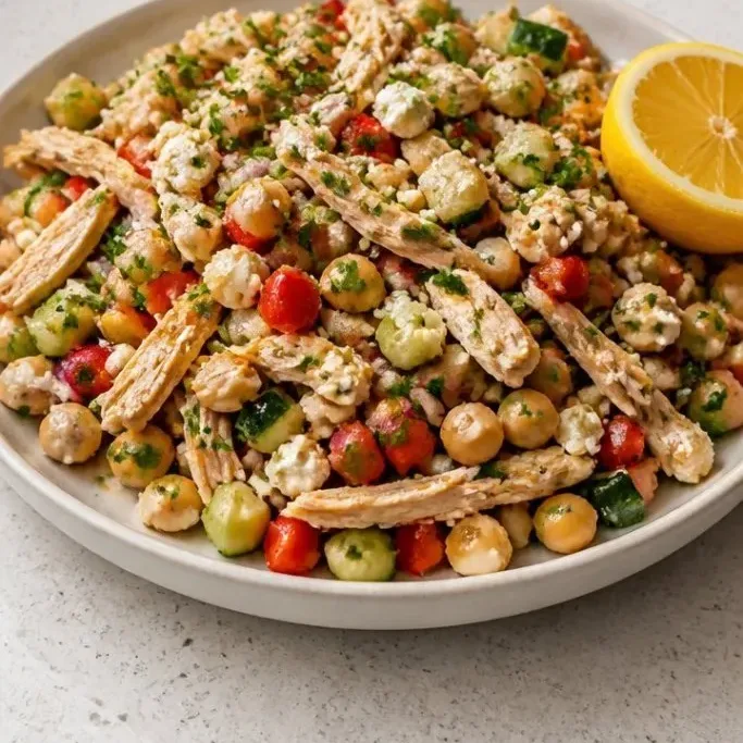 chickpea chicken salad