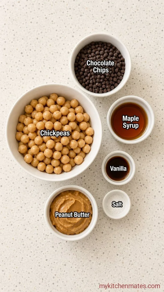 5-Minute Chickpea Cookie Dough (No-Bake) Ingredients