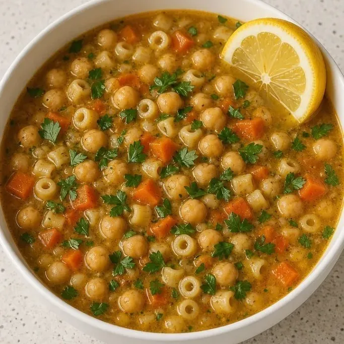 Chickpea Noodle Soup