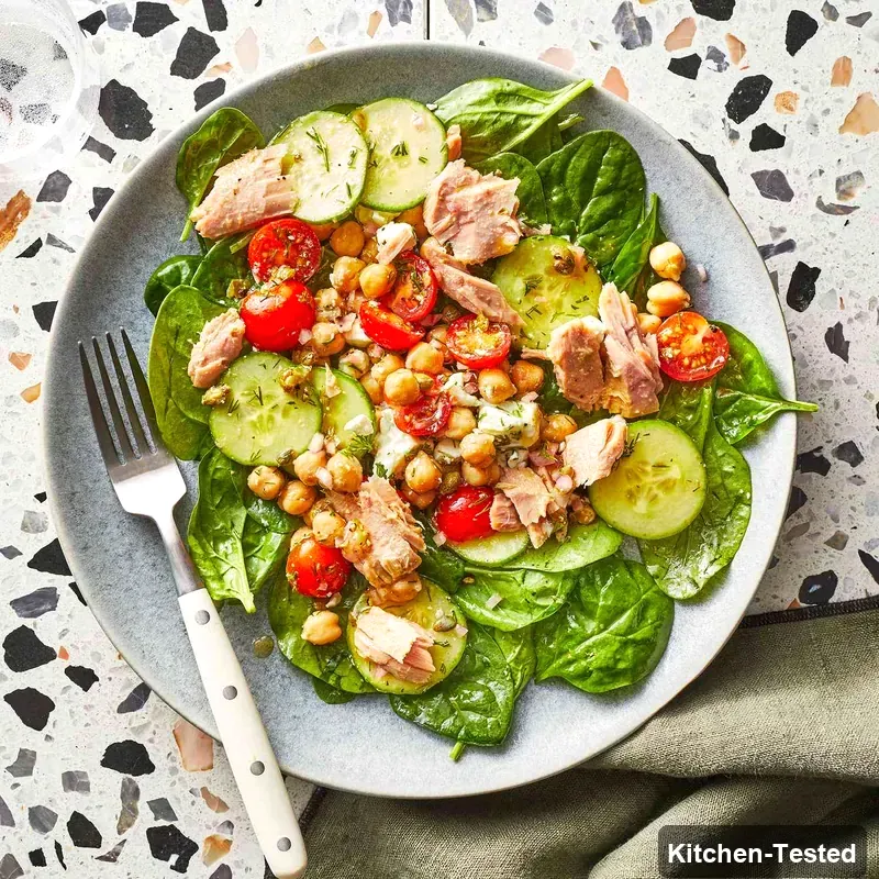 Mediterranean Chickpea Tuna Salad chickpea tuna salad