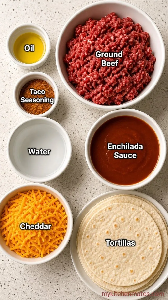 15-Minute Chili Cheese Burrito Ingredients