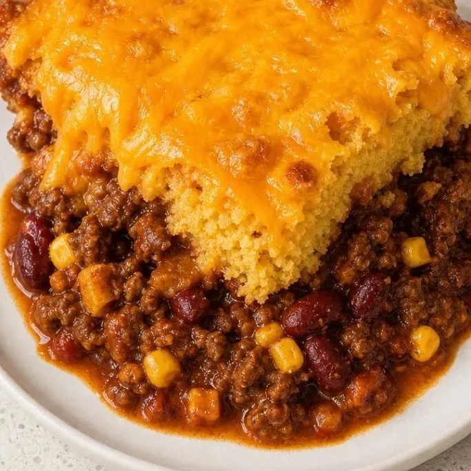 One-Skillet Chili Cornbread Casserole Chili Cornbread Casserole