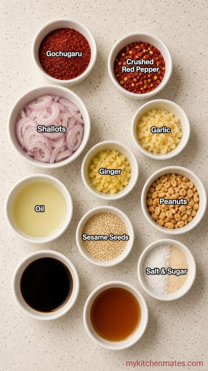 Homemade Chili Crisp (Ready in 15 Minutes) Ingredients