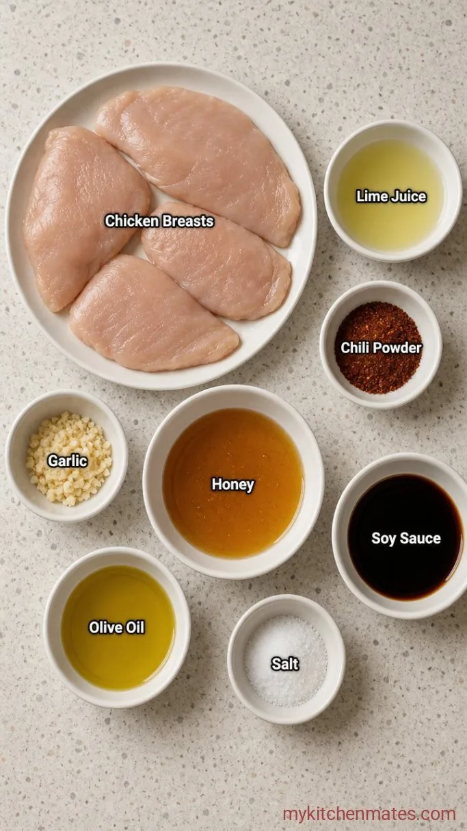Quick Sticky Chili Lime Chicken Ingredients