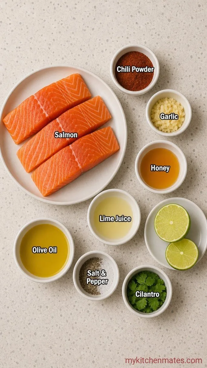 15-Minute Chili Lime Salmon Ingredients
