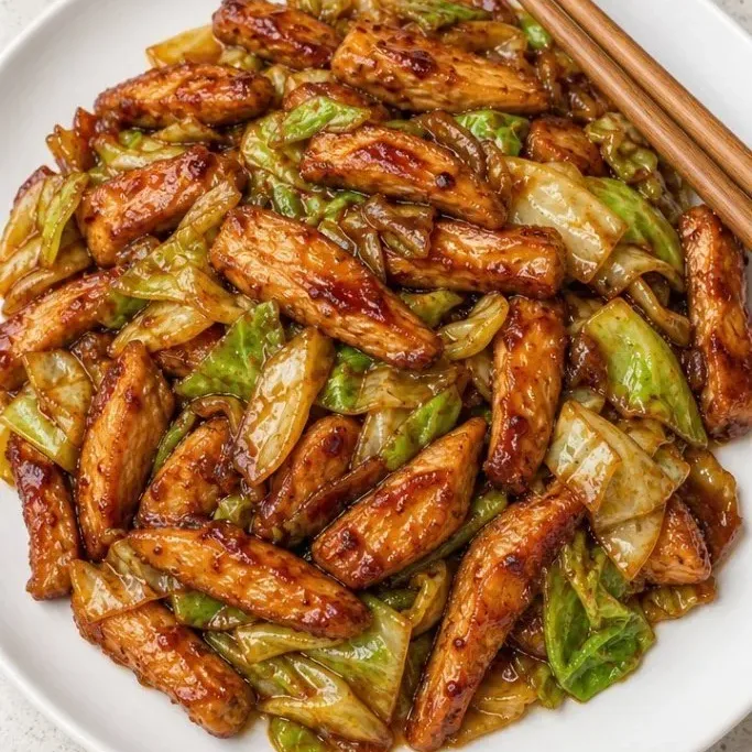 Chinese Chicken Cabbage Stir Fry