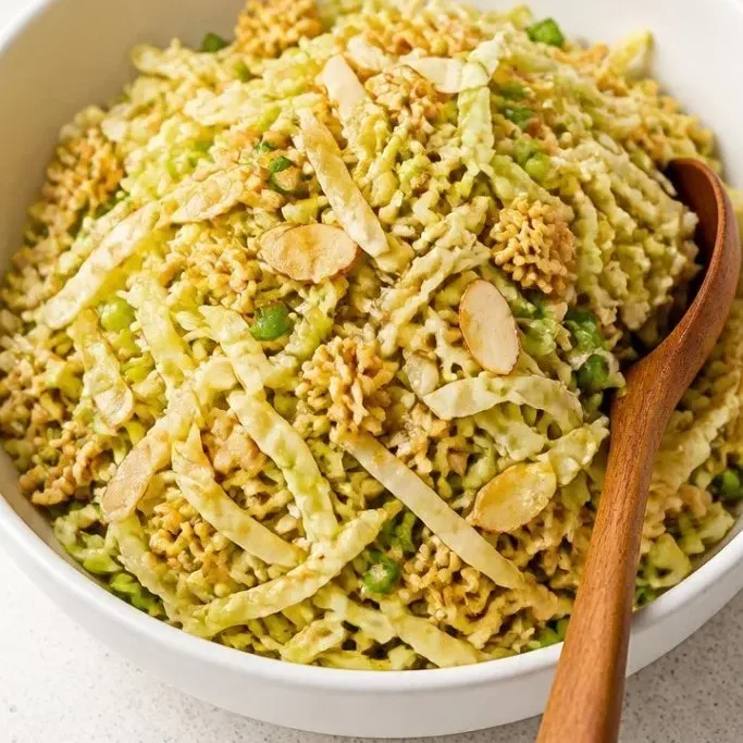 Quick Chinese Coleslaw with Crunchy Ramen Noodles Chinese Coleslaw With Ramen Noodles