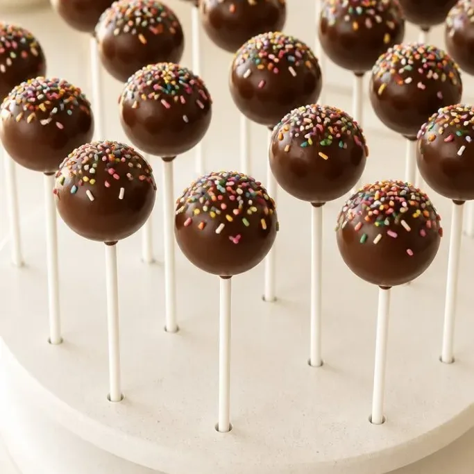 Easy Chocolate Cake Pops from a Simple Sheet Cake Chocolate Cake Pops