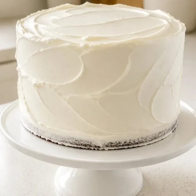 Chocolate Cake With White Frosting