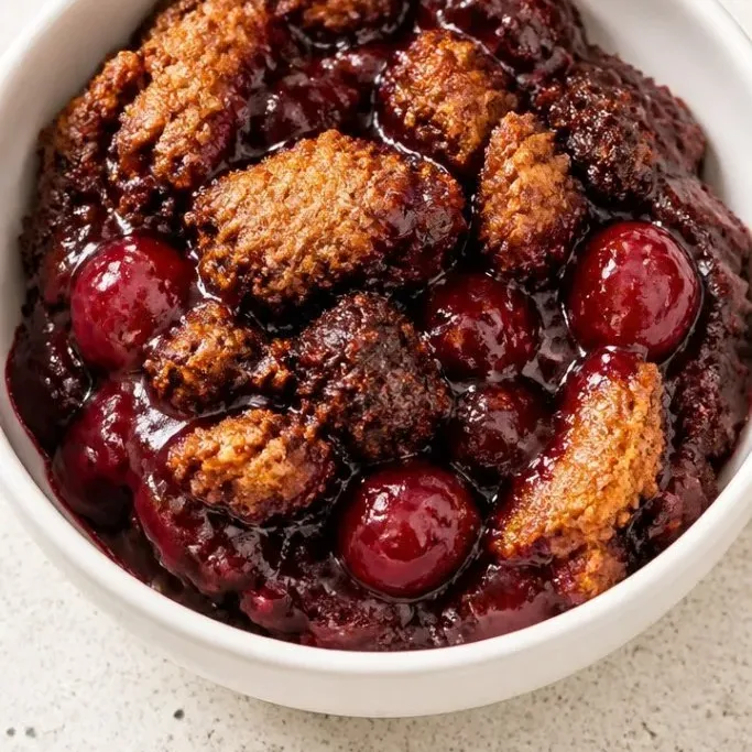 3-Ingredient Chocolate Cherry Dump Cake chocolate cherry dump cake_featured_qrq