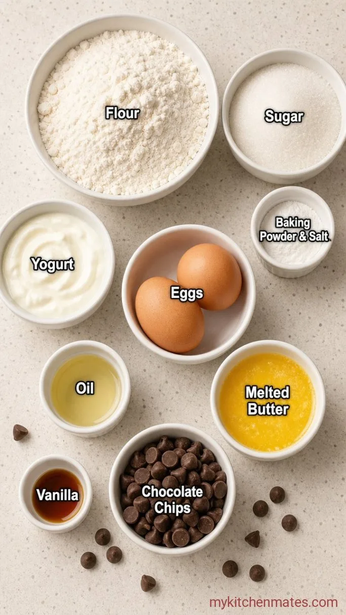 One-Bowl Chocolate Chip Cake Ingredients